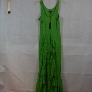 100% Silk Ruffle Dress  Padova  NWT SZ 14